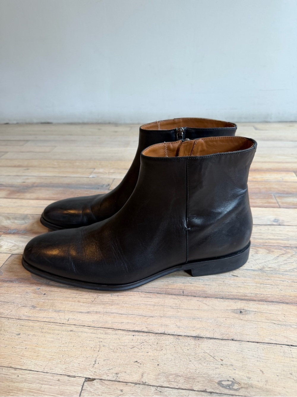 Like New Bruno Magli Raging Boot Chukka Zip Boots Premium Italian Leather Sz 12